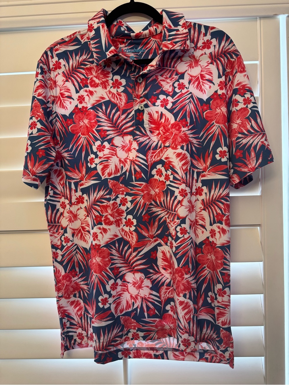 Chubbies Tropical Floral Performance Polo – Men’s Medium